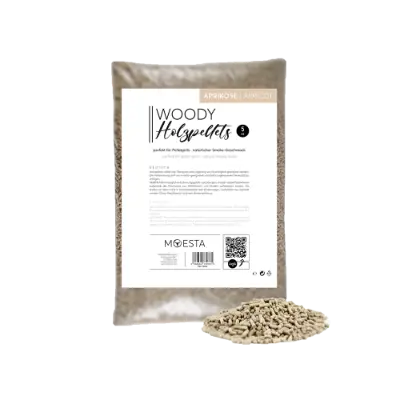 WOODY - Hartholz Aprikose Pellets 5 kg